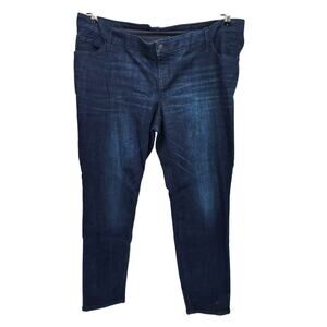 NWT Old Navy Dark Wash Maternity‎ Rockstar Super Skinny Jeans Women's 20